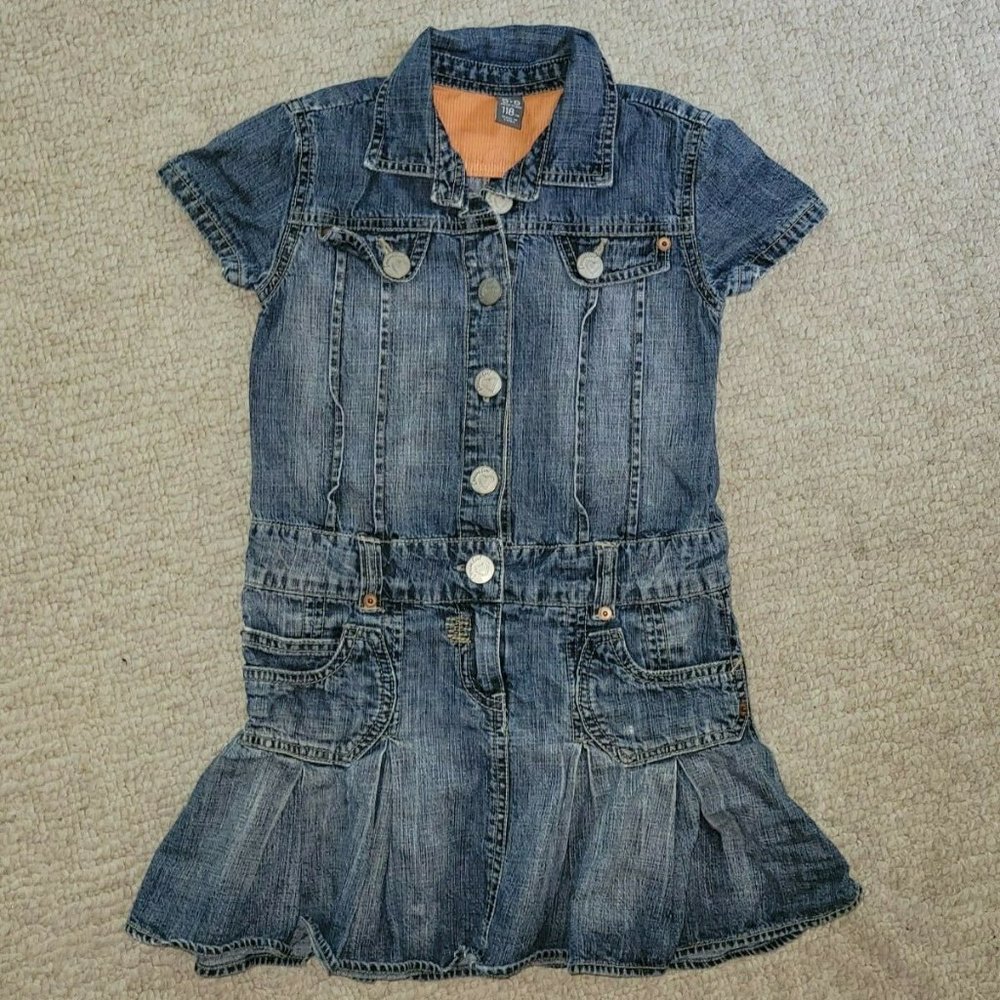 Zara kids denim dress sz 5-6